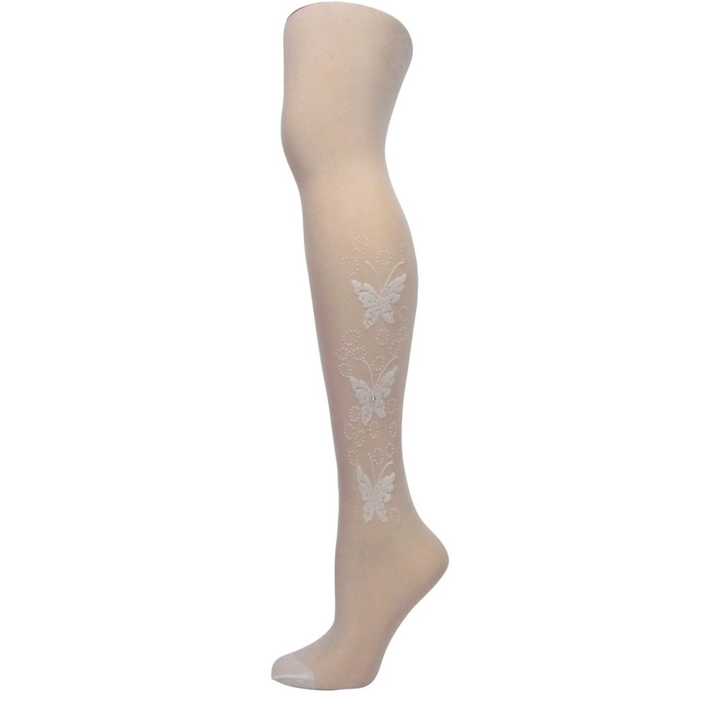 Women's 6pc/pk Nylon Fashion Pantyhose Flock